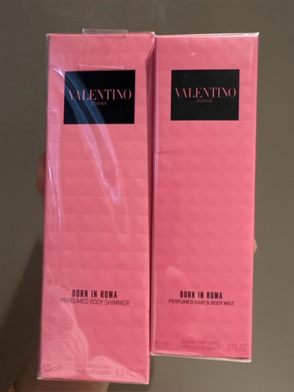Valentino Pink hair must and body shimmer